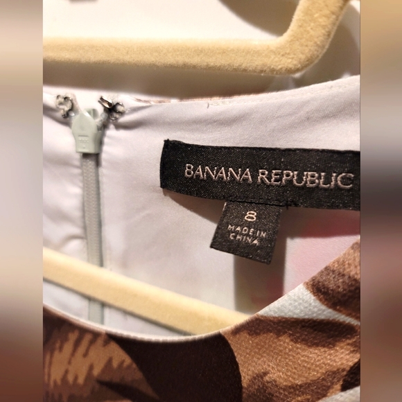 BANANA REPUBLIC Tropical Maxi Dress Size 8 - Picture 4 of 6